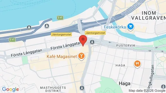 Kontorslokaler att hyra i Göteborg Centrum - kort over placeringen