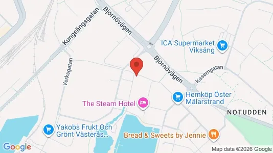 Kontorslokaler att hyra i Västerås - kort over placeringen