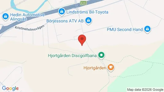 Kontorslokaler att hyra i Alingsås - kort over placeringen