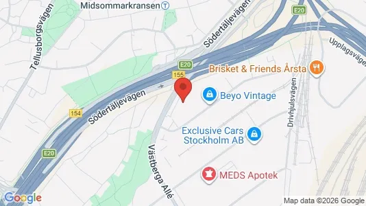 Kontorslokaler att hyra i Söderort - kort over placeringen