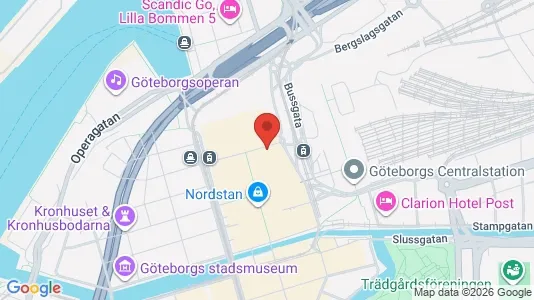 Kontorslokaler att hyra i Göteborg Centrum - kort over placeringen