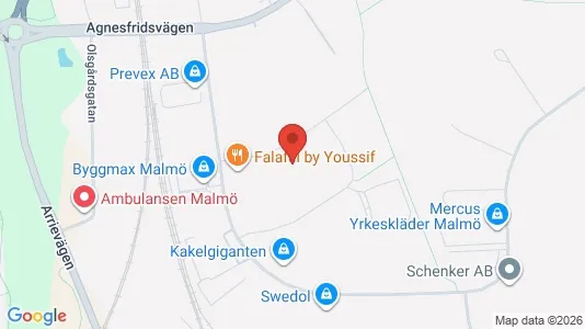 Kontorslokaler att hyra i Fosie - kort over placeringen