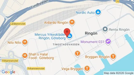 Kontorslokaler att hyra i Lundby - kort over placeringen