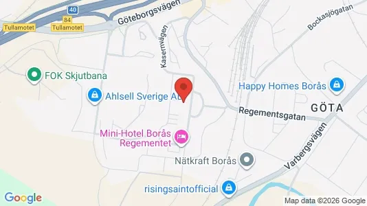 Kontorslokaler att hyra i Borås - kort over placeringen