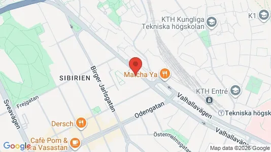 Kontorslokaler att hyra i Östermalm - kort over placeringen
