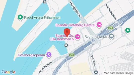 Kontorslokaler att hyra i Göteborg Centrum - kort over placeringen