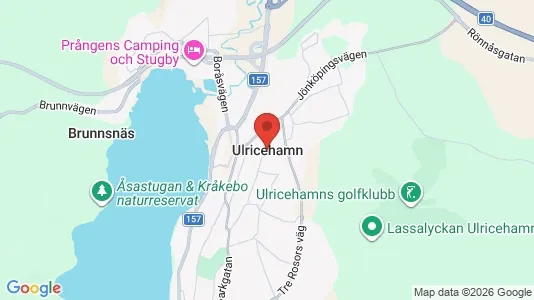 Kontorslokaler att hyra i Ulricehamn - kort over placeringen