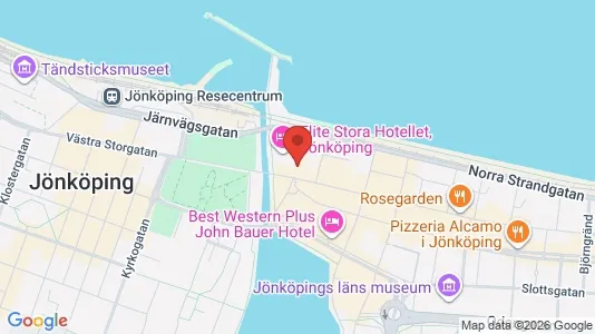 Kontorslokaler att hyra i Jönköping - kort over placeringen