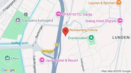Kontorslokaler att hyra i Örgryte-Härlanda - kort over placeringen