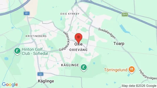 Kontorslokaler att hyra i Oxie - kort over placeringen