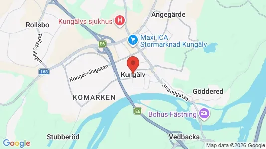 Kontorslokaler att hyra i Kungälv - kort over placeringen