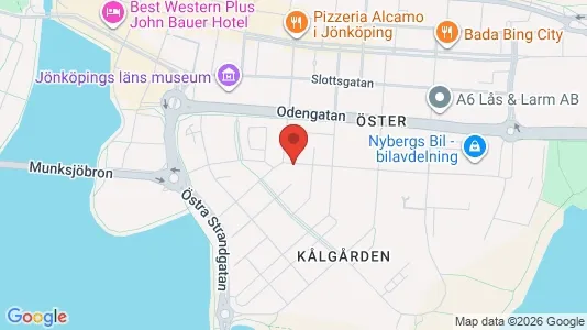 Kontorslokaler att hyra i Jönköping - kort over placeringen