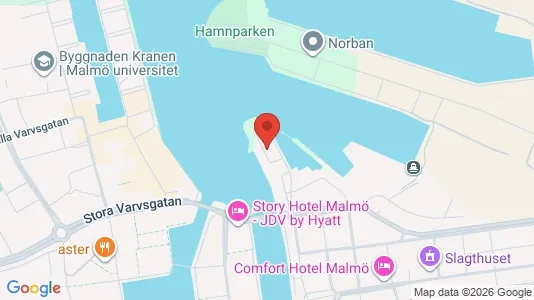 Kontorslokaler att hyra i Malmö Centrum - kort over placeringen