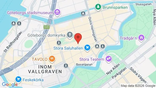 Kontorslokaler att hyra i Göteborg Centrum - kort over placeringen