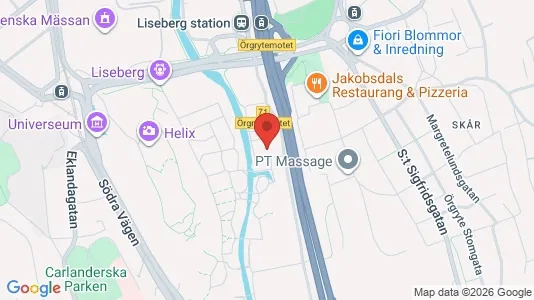 Kontorslokaler att hyra i Örgryte-Härlanda - kort over placeringen