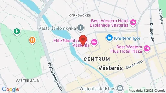 Kontorslokaler att hyra i Västerås - kort over placeringen