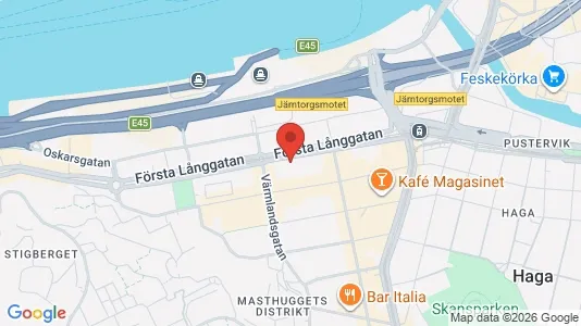 Kontorslokaler att hyra i Göteborg Centrum - kort over placeringen