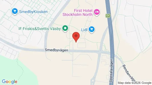 Kontorslokaler att hyra i Upplands Väsby - kort over placeringen