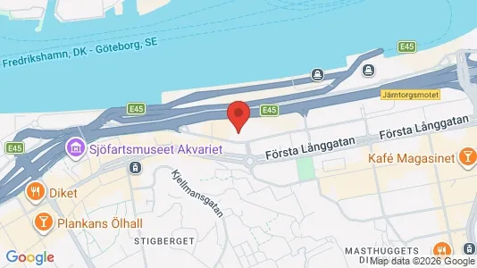 Kontorslokaler att hyra i Majorna-Linné - kort over placeringen
