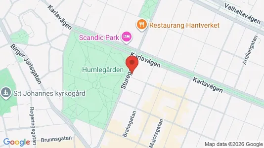 Kontorslokaler att hyra i Östermalm - kort over placeringen