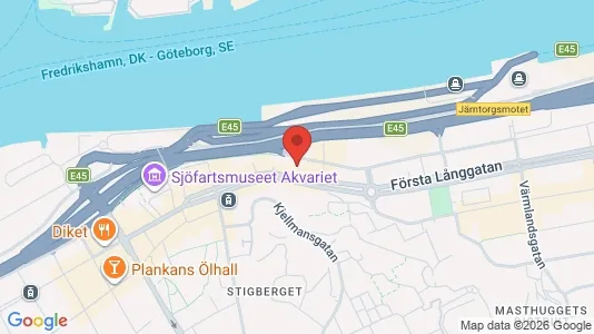 Kontorslokaler att hyra i Majorna-Linné - kort over placeringen