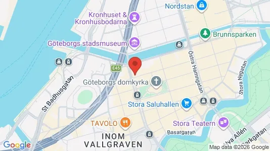 Kontorslokaler att hyra i Göteborg Centrum - kort over placeringen