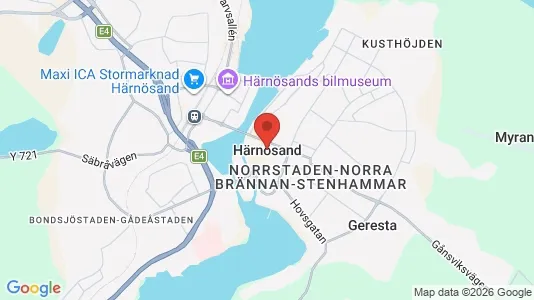 Kontorslokaler att hyra i Härnösand - Bild från Google Street View