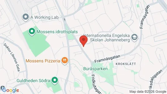 Kontorslokaler att hyra i Johanneberg - kort over placeringen