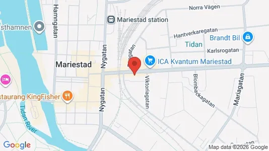 Kontorslokaler att hyra i Mariestad - kort over placeringen