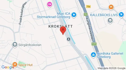 Kontorslokaler att hyra i Johanneberg - kort over placeringen