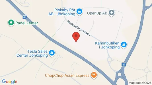 Kontorslokaler att hyra i Jönköping - kort over placeringen