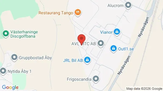Kontorslokaler att hyra i Haninge - kort over placeringen