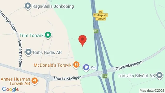 Industrilokaler att hyra i Jönköping - kort over placeringen