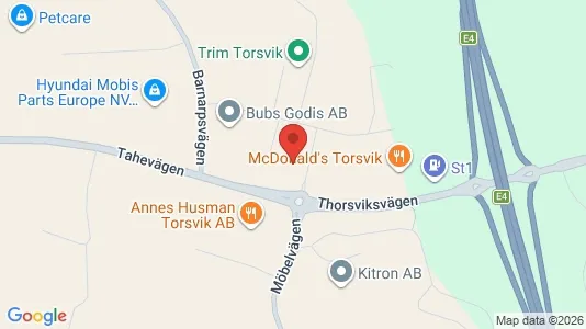 Industrilokaler att hyra i Jönköping - kort over placeringen