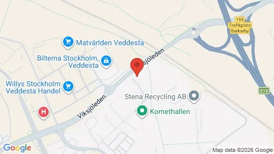 Kontorslokaler att hyra i Järfälla - kort over placeringen