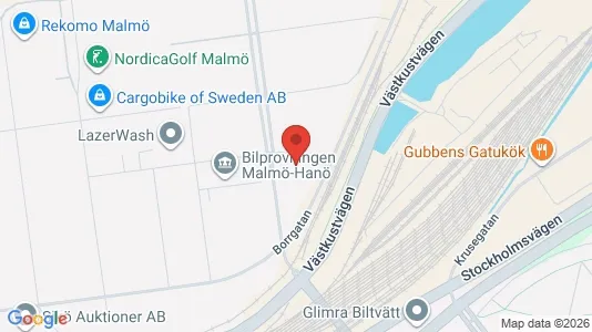 Kontorslokaler att hyra i Malmö Centrum - kort over placeringen
