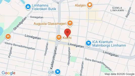 Kontorslokaler att hyra i Limhamn/Bunkeflo - kort over placeringen