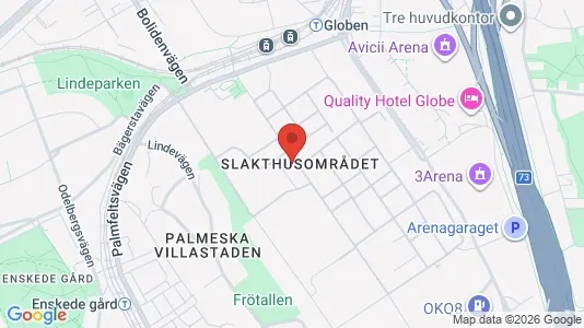 Kontorslokaler att hyra i Söderort - kort over placeringen