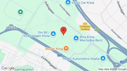 Kontorslokaler att hyra i Västerort - kort over placeringen
