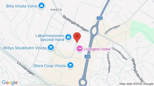 Kontorslokaler att hyra i Västerort - kort over placeringen