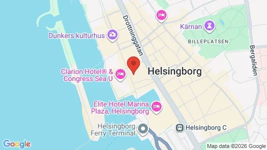 Kontorslokaler att hyra i Helsingborg - kort over placeringen