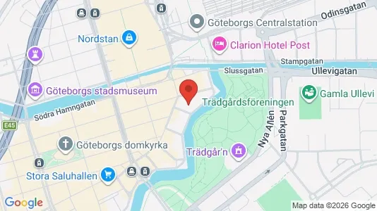 Kontorslokaler att hyra i Göteborg Centrum - kort over placeringen