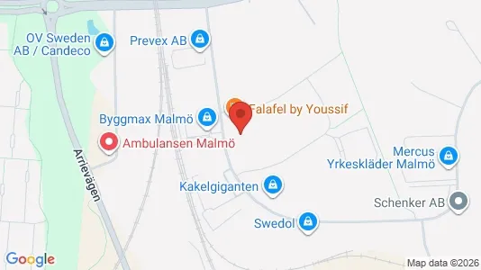 Kontorslokaler att hyra i Fosie - kort over placeringen
