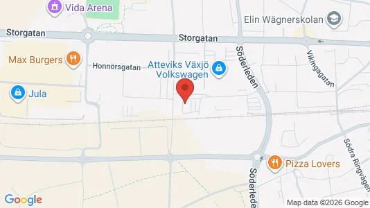Kontorslokaler att hyra i Växjö - Bild från Google Street View