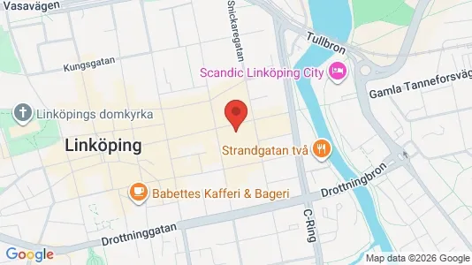 Kontorslokaler att hyra i Linköping - kort over placeringen