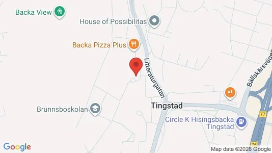 Kontorslokaler att hyra i Norra hisingen - kort over placeringen