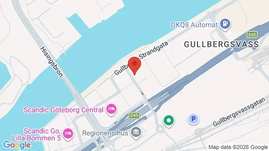 Kontorslokaler att hyra i Göteborg Centrum - kort over placeringen