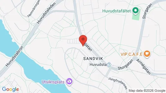 Kontorslokaler att hyra i Solna - kort over placeringen