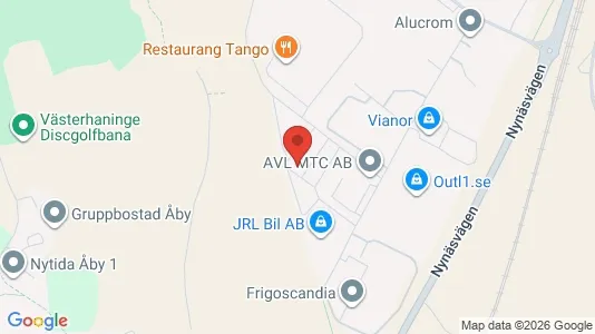 Kontorslokaler att hyra i Haninge - kort over placeringen