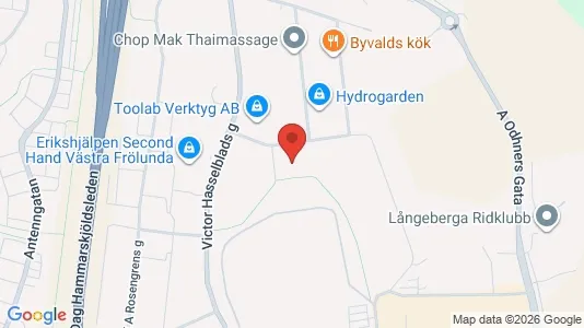 Industrilokaler att hyra i Askim-Frölunda-Högsbo - kort over placeringen